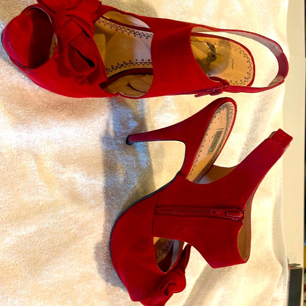Red Cocktail Heels
